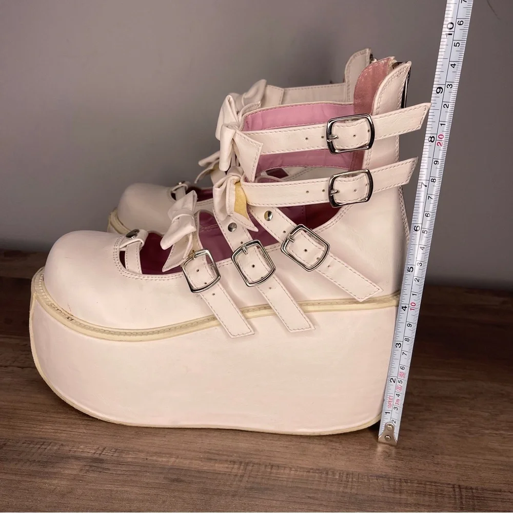 Women's demonia‎ White kawaii Platform violet 45 Shoes size